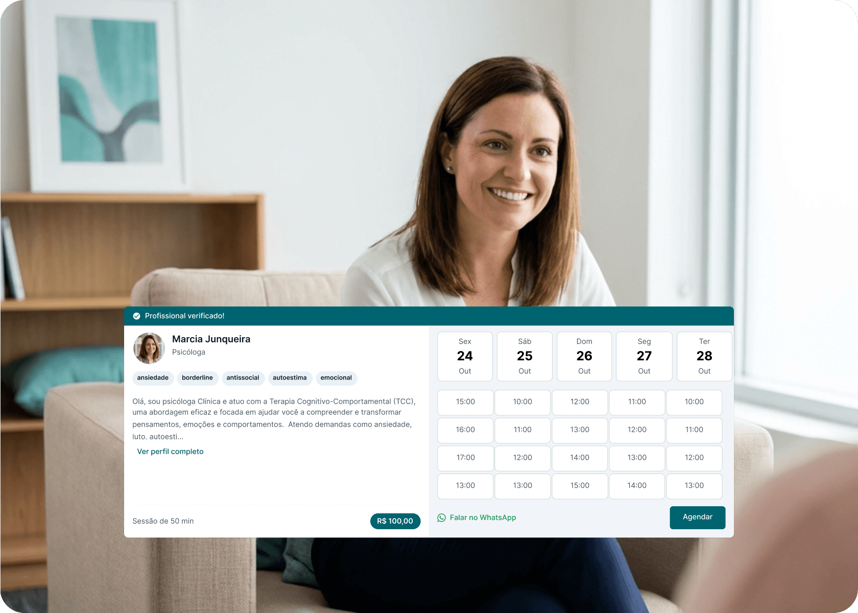 Psicólogo trabalhando