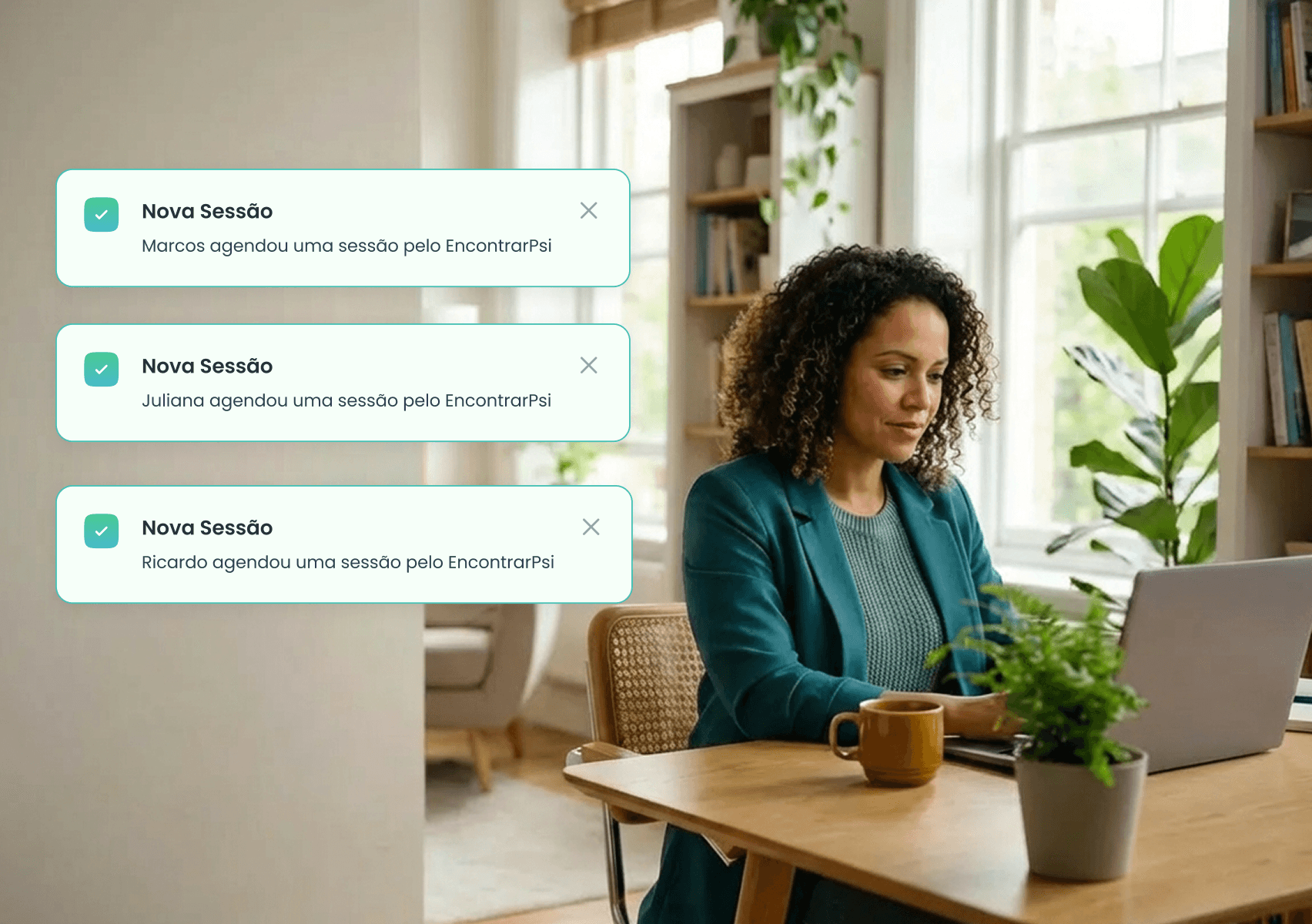 Psicóloga em sessão